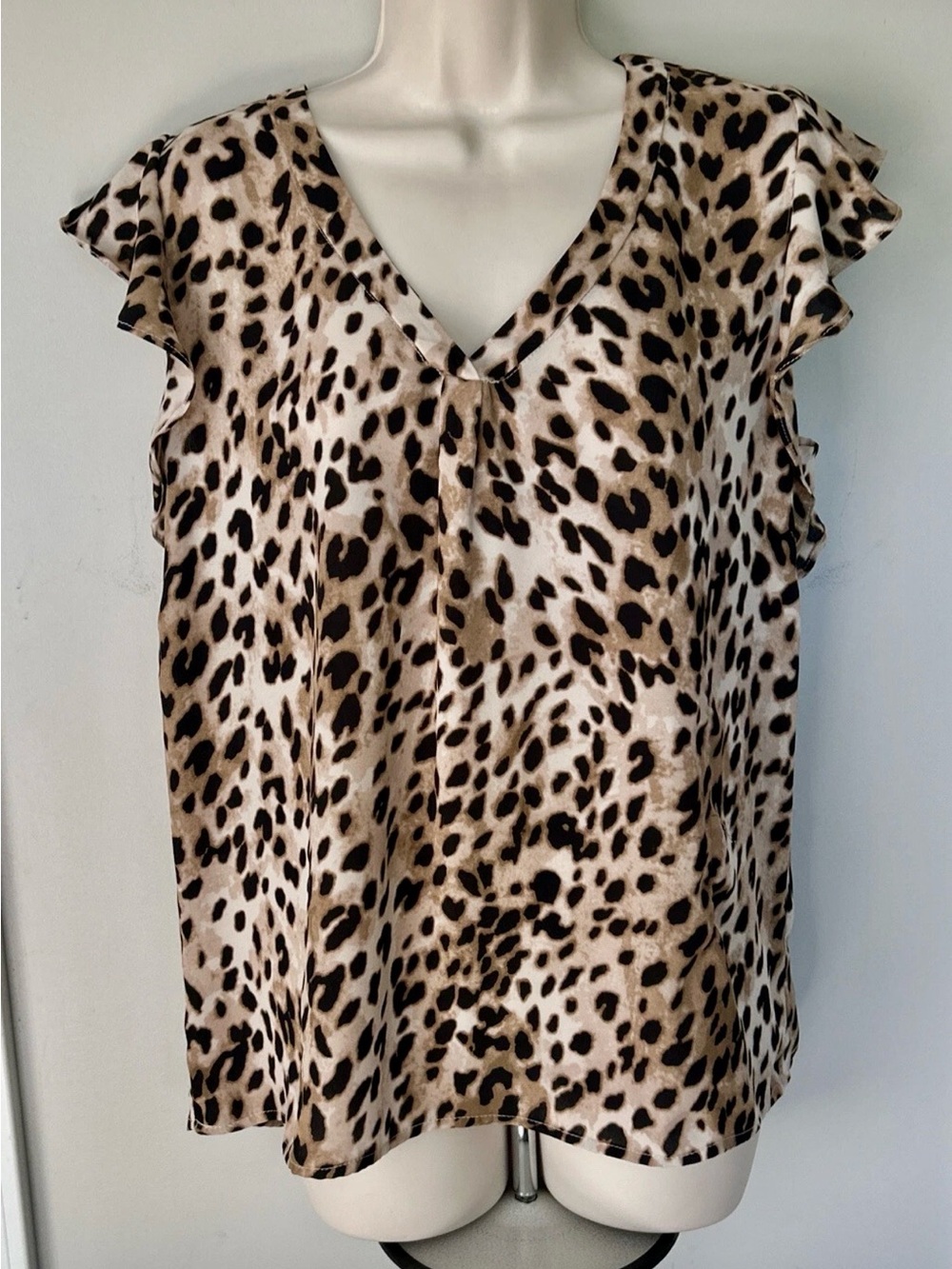 Philosophy Leopard 🐆 Print Career Blouse